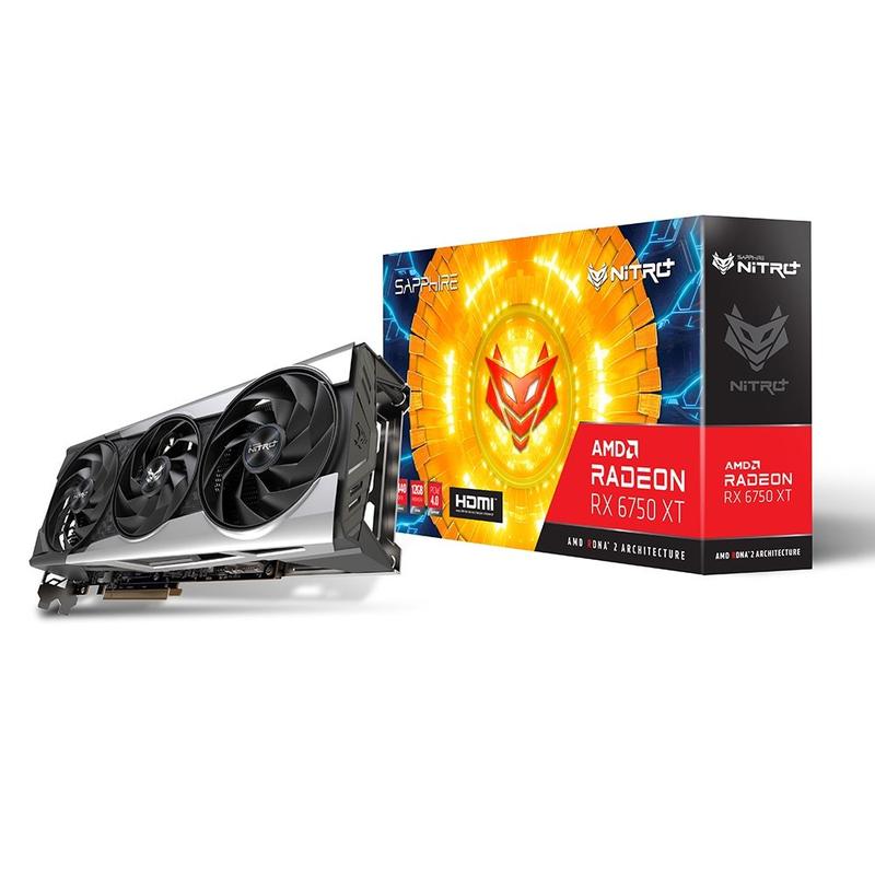 グラフィックボード・グラボ・ビデオカード Sapphire Nitro+ AMD Radeon RX 6750 XT Placa de Vídeo RX 6750 XT Nitro+ Gaming OC Sapphire, ARGB, 12GB